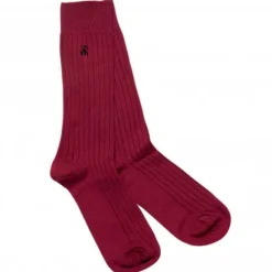 Women Swole Panda Accessories & Shoe Care|Accessories & Shoe Care^DEEP BURGUNDY SOCKS