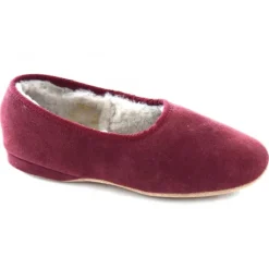 Women Draper Slippers^ELLEN LADIES SHEEPSKIN LINED SUEDE SLIPPER