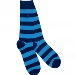 Women Swole Panda Accessories & Shoe Care|Accessories & Shoe Care^SKY BLUE STRIPED SOCKS