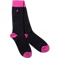 Women Swole Panda Accessories & Shoe Care^SPOTTED PINK SOCKS