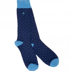 Women Swole Panda Accessories & Shoe Care|Accessories & Shoe Care^SPOTTED SKY BLUE SOCKS